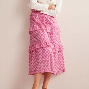 Boden Tiered Cotton Maxi Skirt
Plum Blossom, Daisy Pome size 8